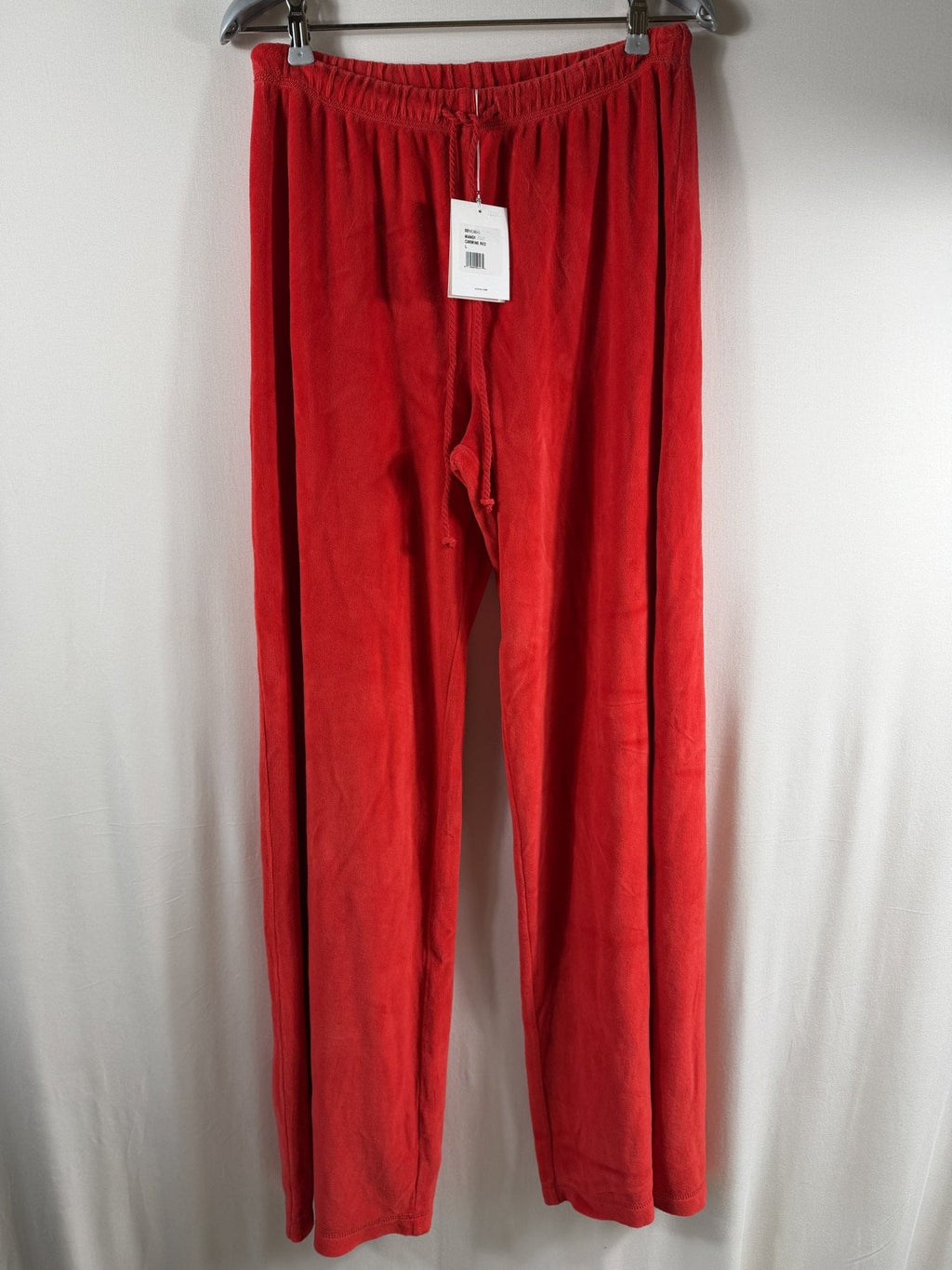Xirena x Lea Meylan Manon Velour Pant - Carmine Red - front