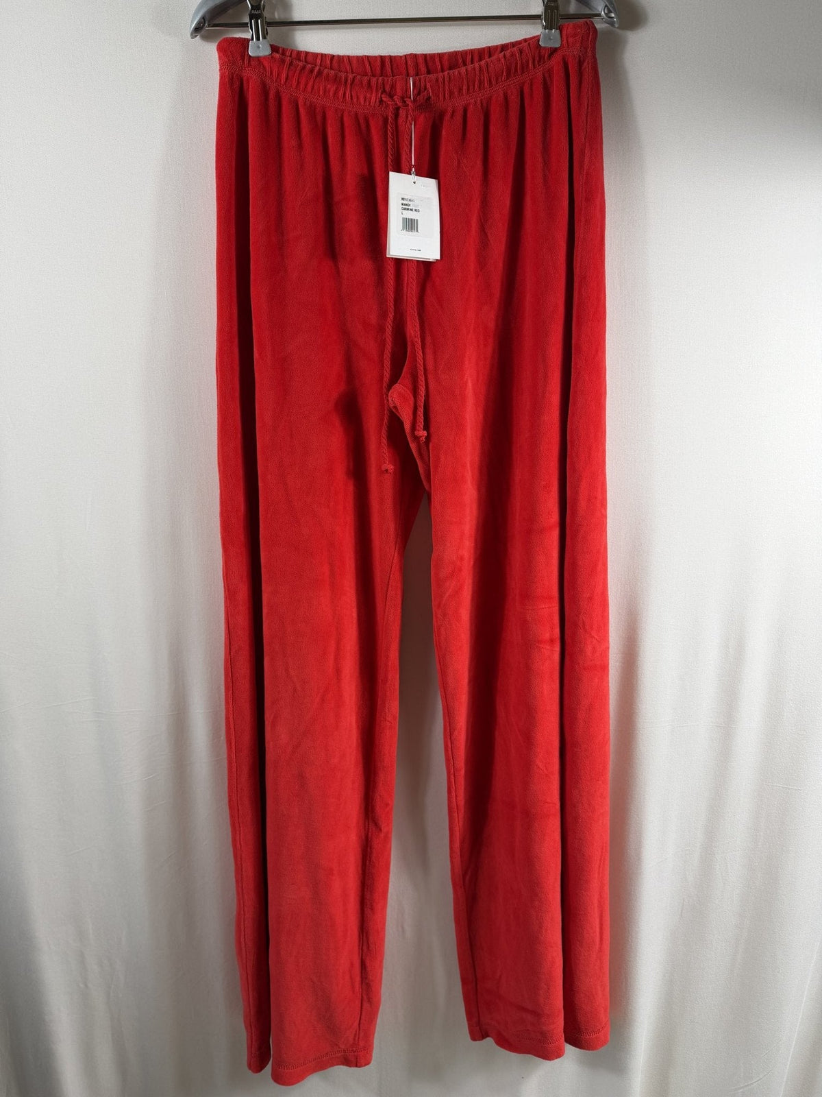 Xirena x Lea Meylan Manon Velour Pant - Carmine Red - front