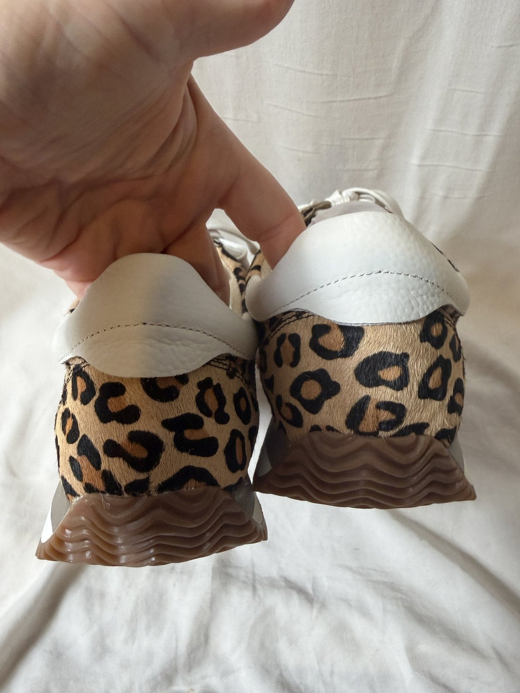 VANELi Queen Leopard Calf-Hair Sneaker — Camel - back