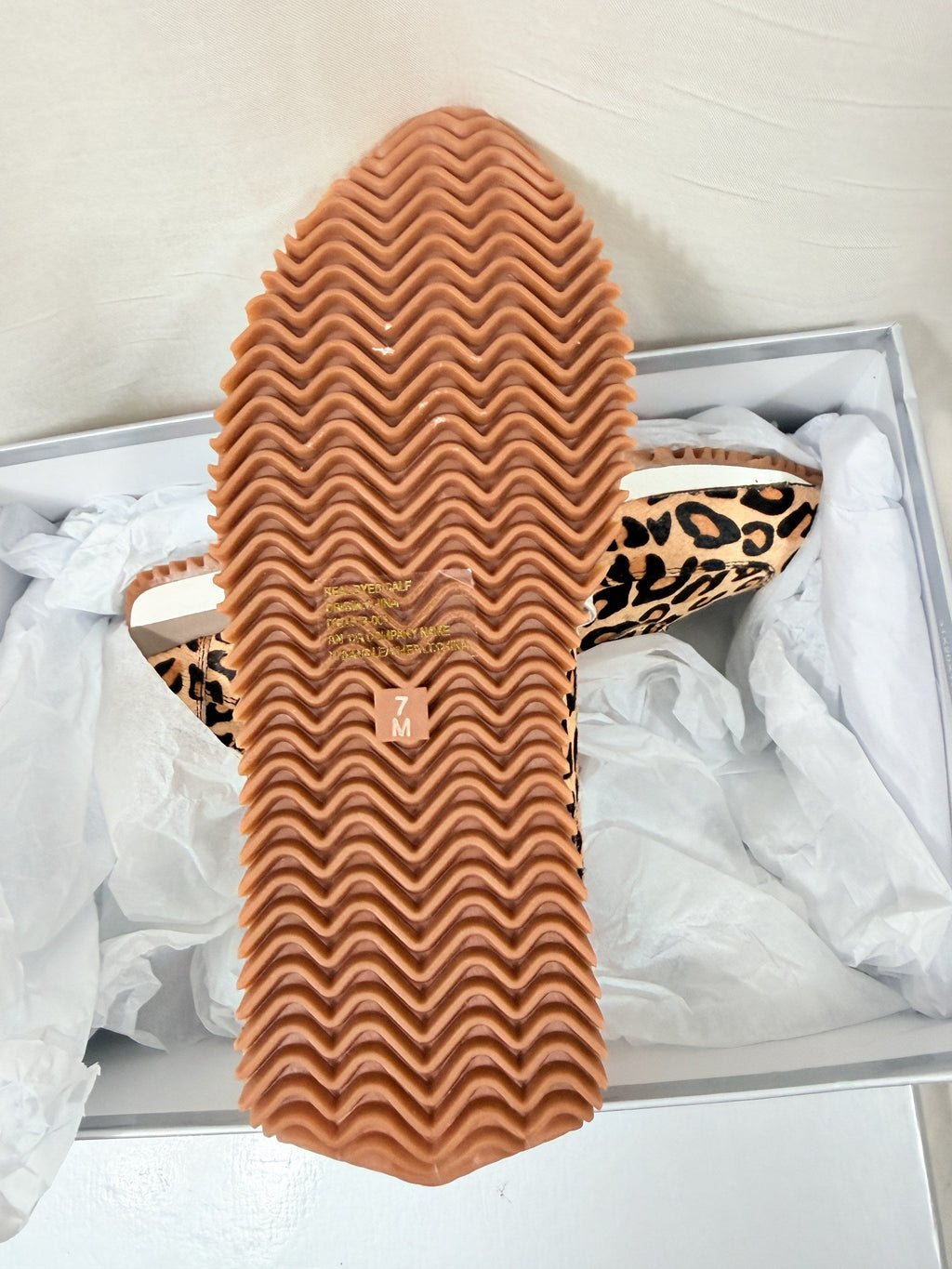VANELi Queen Leopard Calf-Hair Sneaker — Camel - detail
