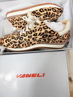 VANELi Queen Leopard Calf-Hair Sneaker — Camel - front
