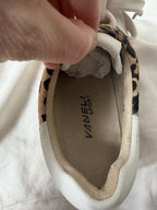 VANELi Queen Leopard Calf-Hair Sneaker — Camel - care label