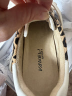 VANELi Queen Leopard Calf-Hair Sneaker — Camel - care label