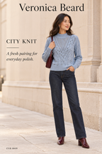 Veronica Beard Makani Pointelle-Knit Sweater – Blue