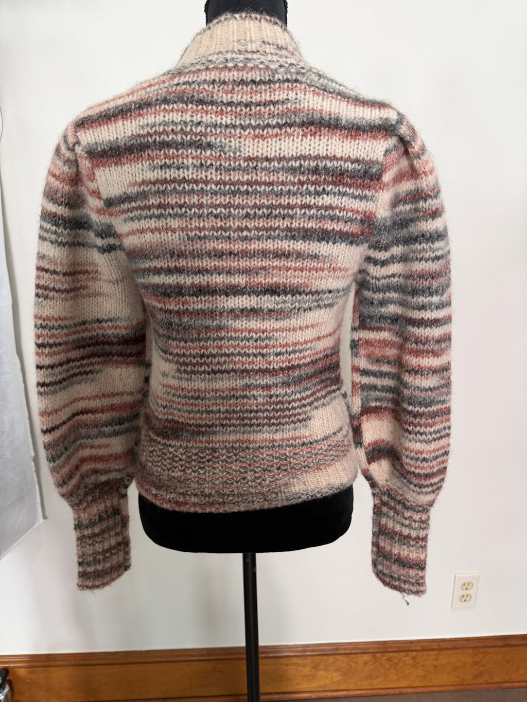 Veronica Beard Alston striped sweater, back