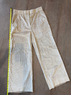 Veronica Beard Grigore Corduroy Wide-Leg Pant – Heathered Sand