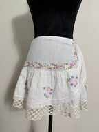 LoveShackFancy Rhodes Skirt – Antique White