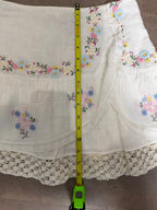 LoveShackFancy Rhodes Skirt – Antique White