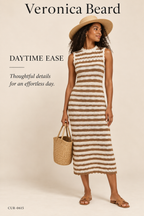 Veronica Beard Templeton Crochet Knit Dress – Desert Khaki