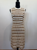 Veronica Beard Templeton Crochet Knit Dress – Desert Khaki