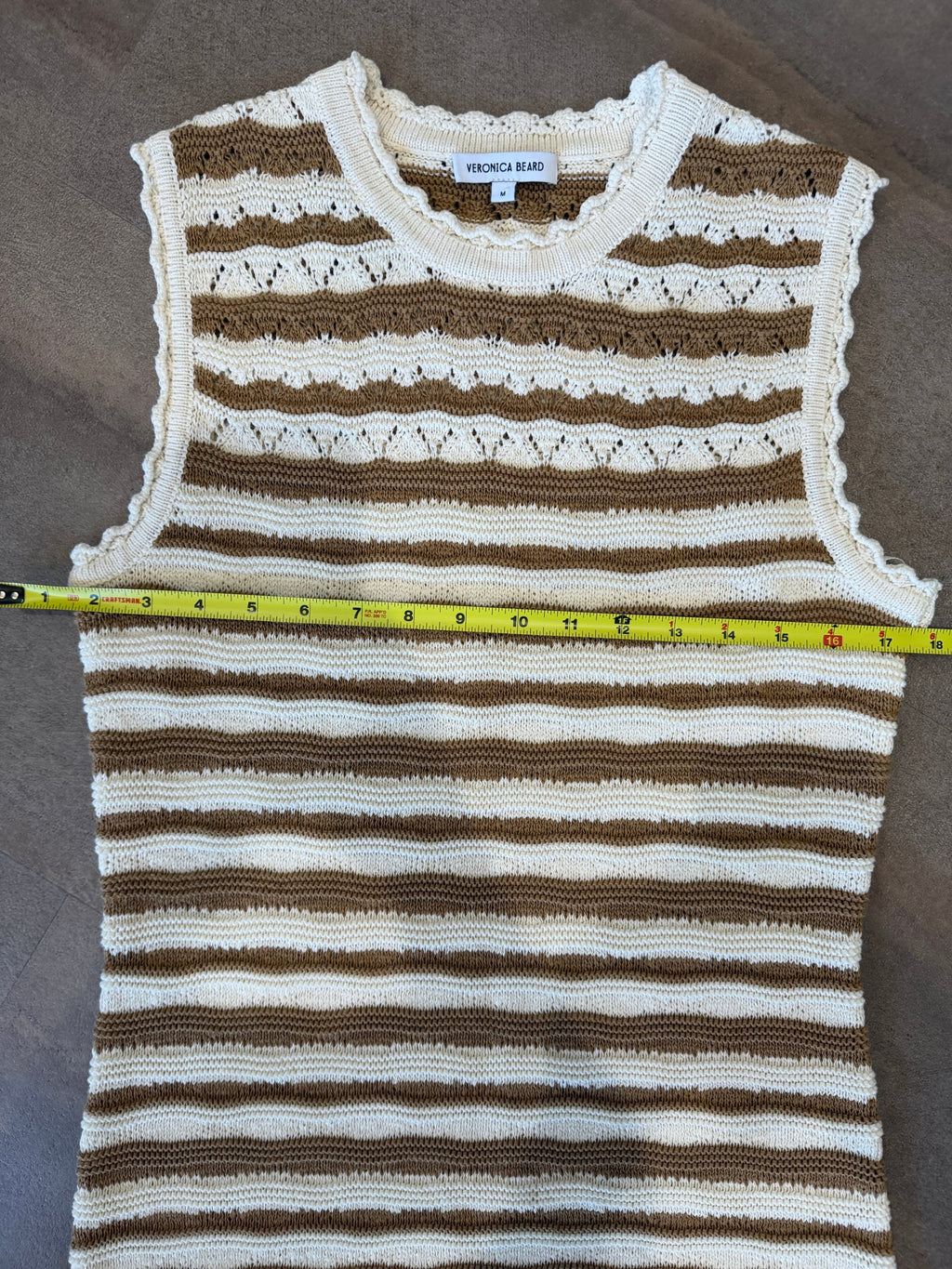 Veronica Beard Templeton Crochet Knit Dress – Desert Khaki