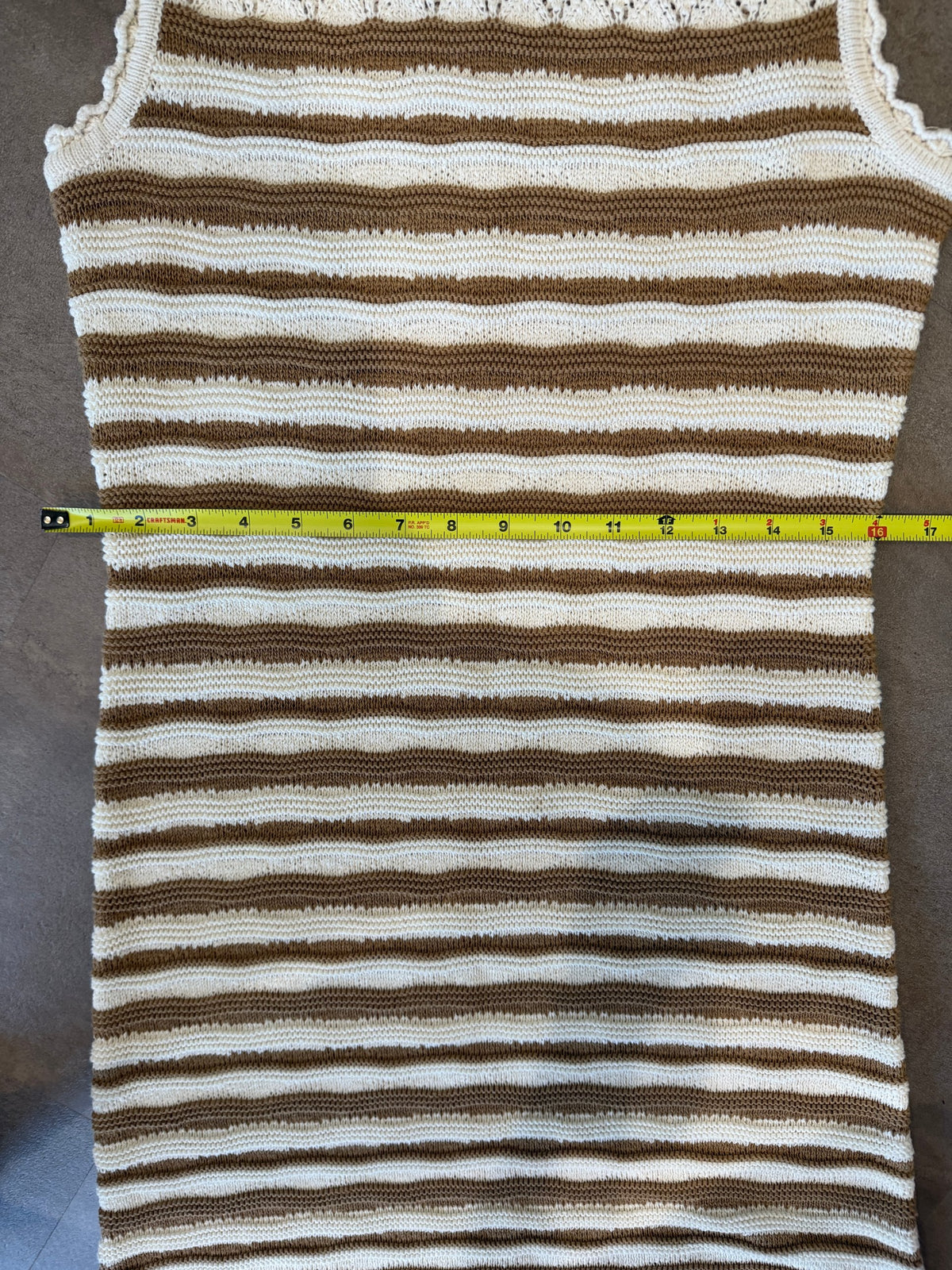 Veronica Beard Templeton Crochet Knit Dress – Desert Khaki