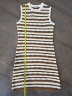 Veronica Beard Templeton Crochet Knit Dress – Desert Khaki