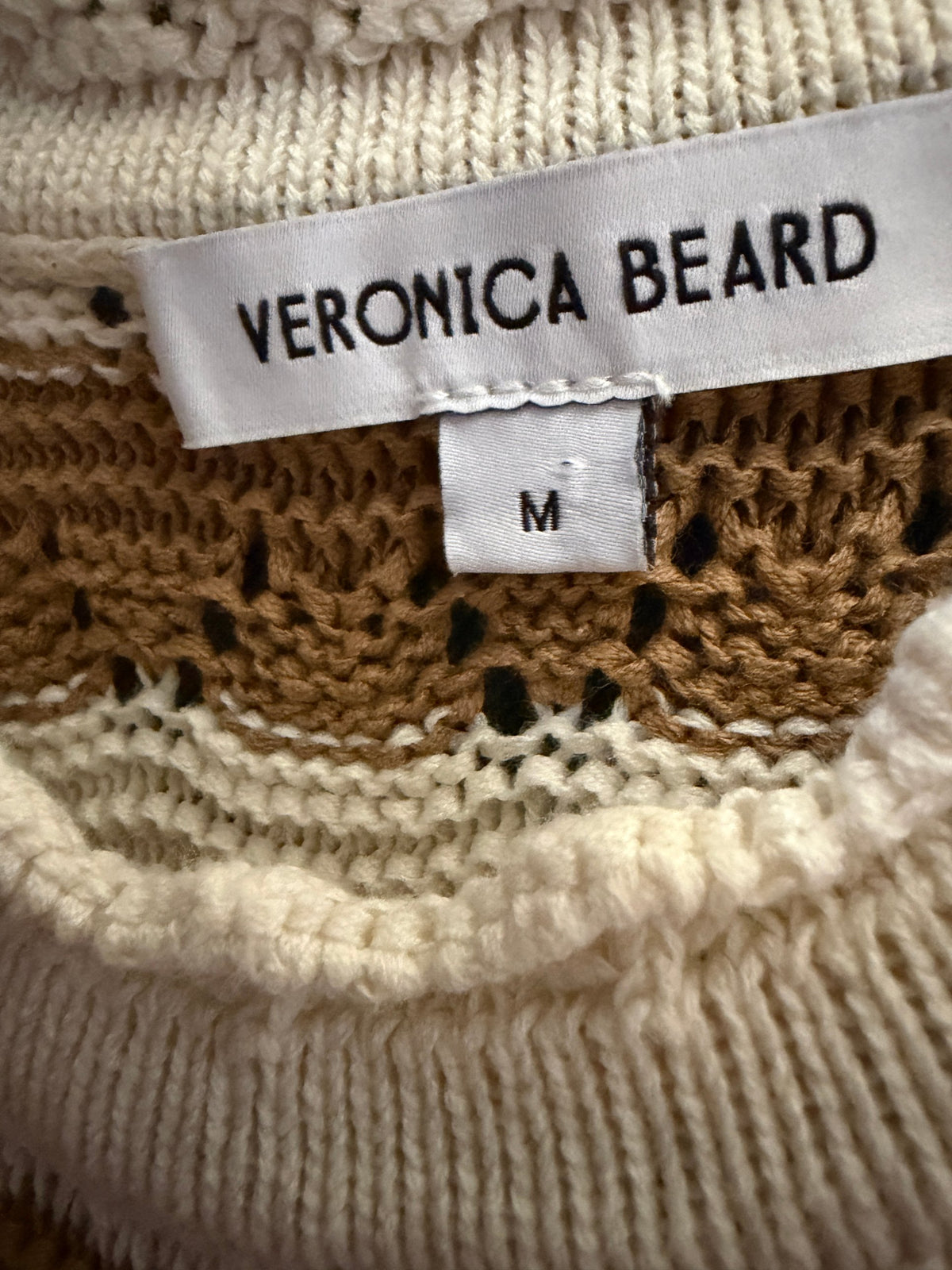 Veronica Beard Templeton Crochet Knit Dress – Desert Khaki