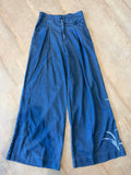 Johnny Was Myra Wide Leg Pleat Pant – Blue Floral
