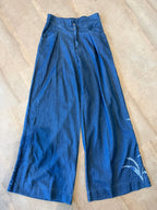 Johnny Was Myra Wide Leg Pleat Pant – Blue Floral