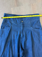 Johnny Was Myra Wide Leg Pleat Pant – Blue Floral