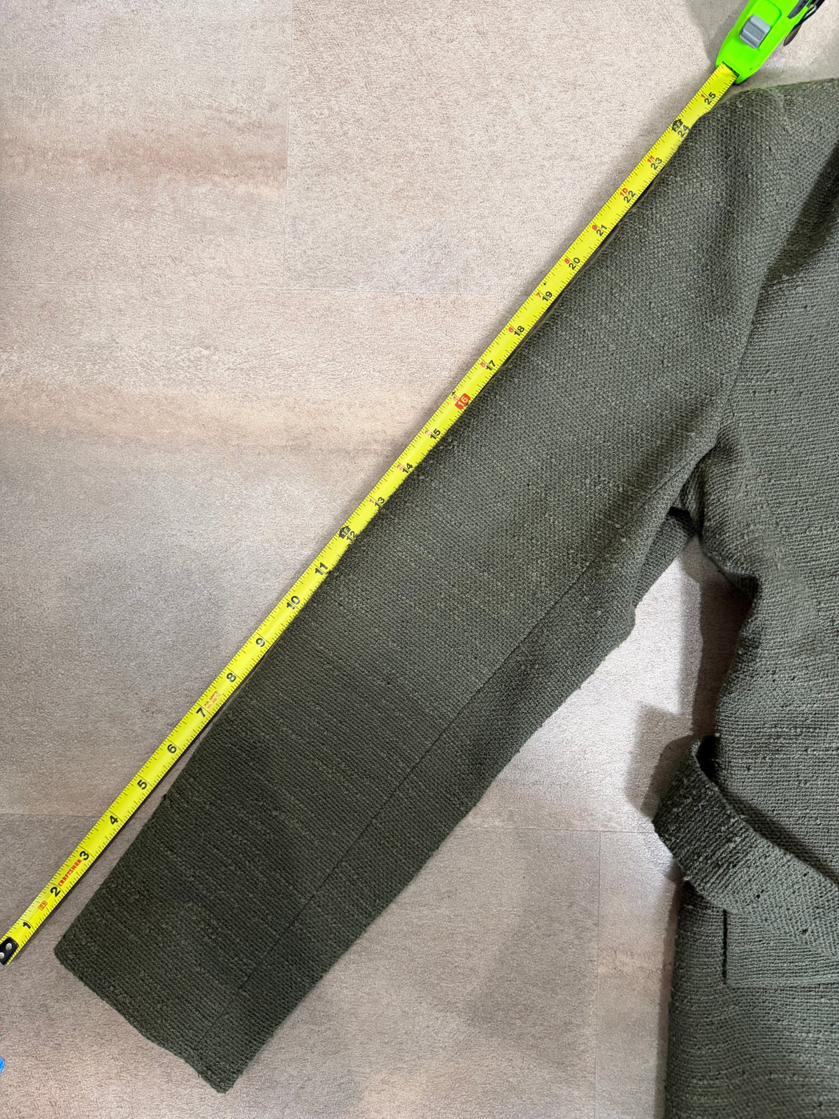 L'AGENCE Jordana Bouclé Wrap Belted Blazer – Army Olive