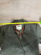 L'AGENCE Jordana Bouclé Wrap Belted Blazer – Army Olive