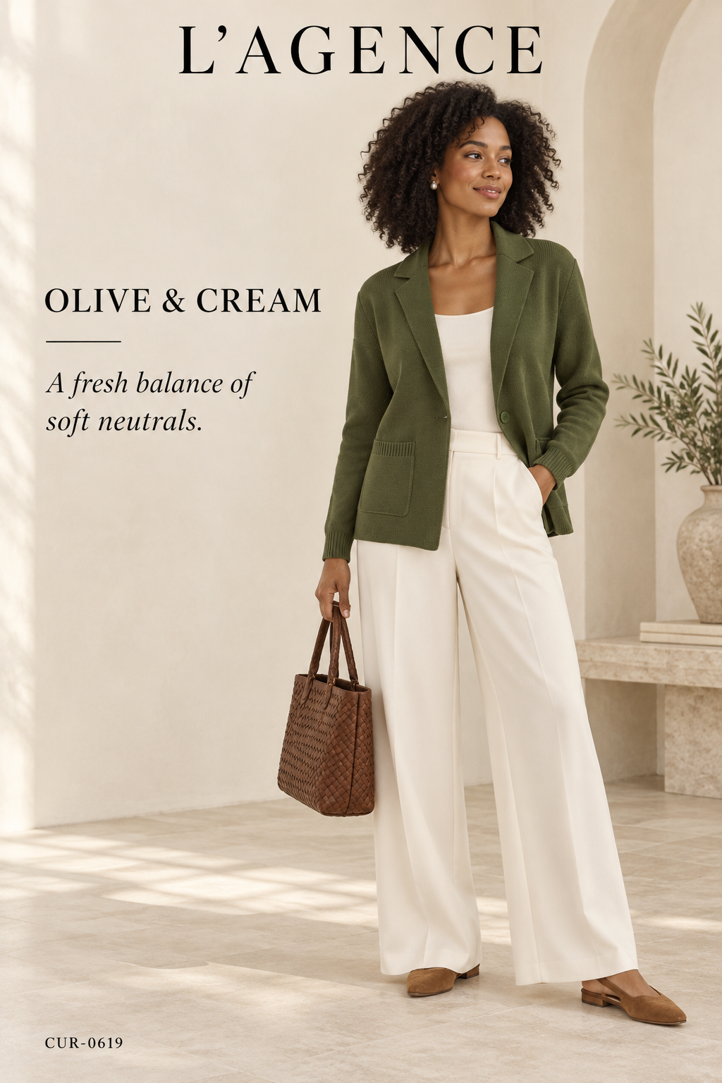 L'AGENCE Lacey Knit Blazer