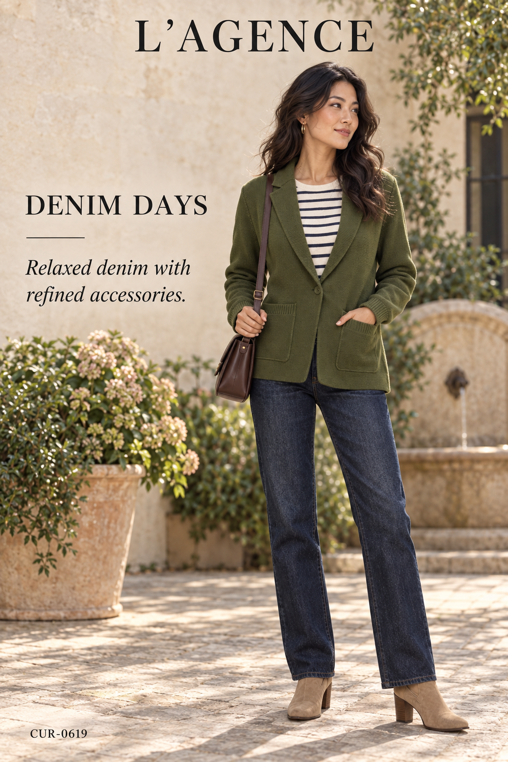 L'AGENCE Lacey Knit Blazer