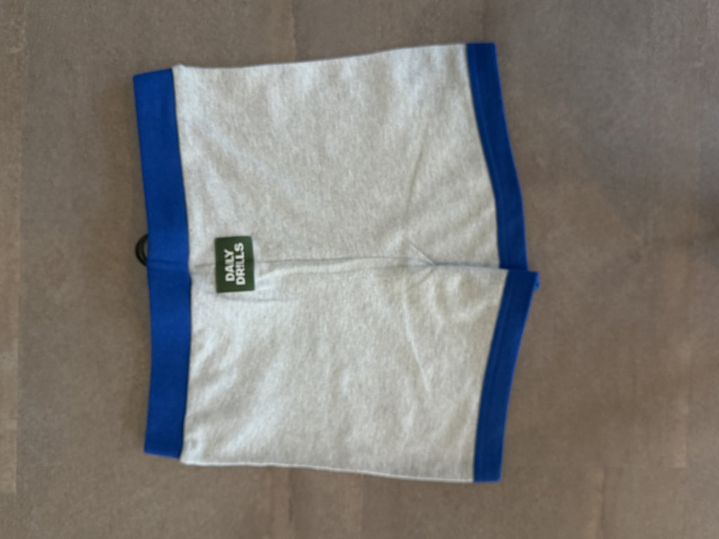 Daily Drills Sunday Shorts - Cobalt + Heather Grey - back
