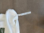 Daily Drills Logo Ribbed Tank - White - care label