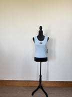 Daily Drills Logo Ribbed Tank - Powder - front