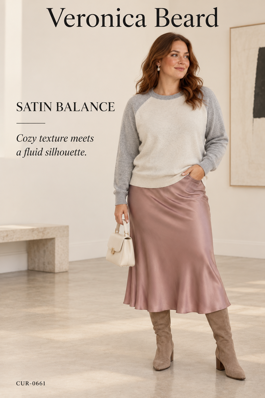 Veronica Beard Albertina Two-Toned Cashmere Sweater
