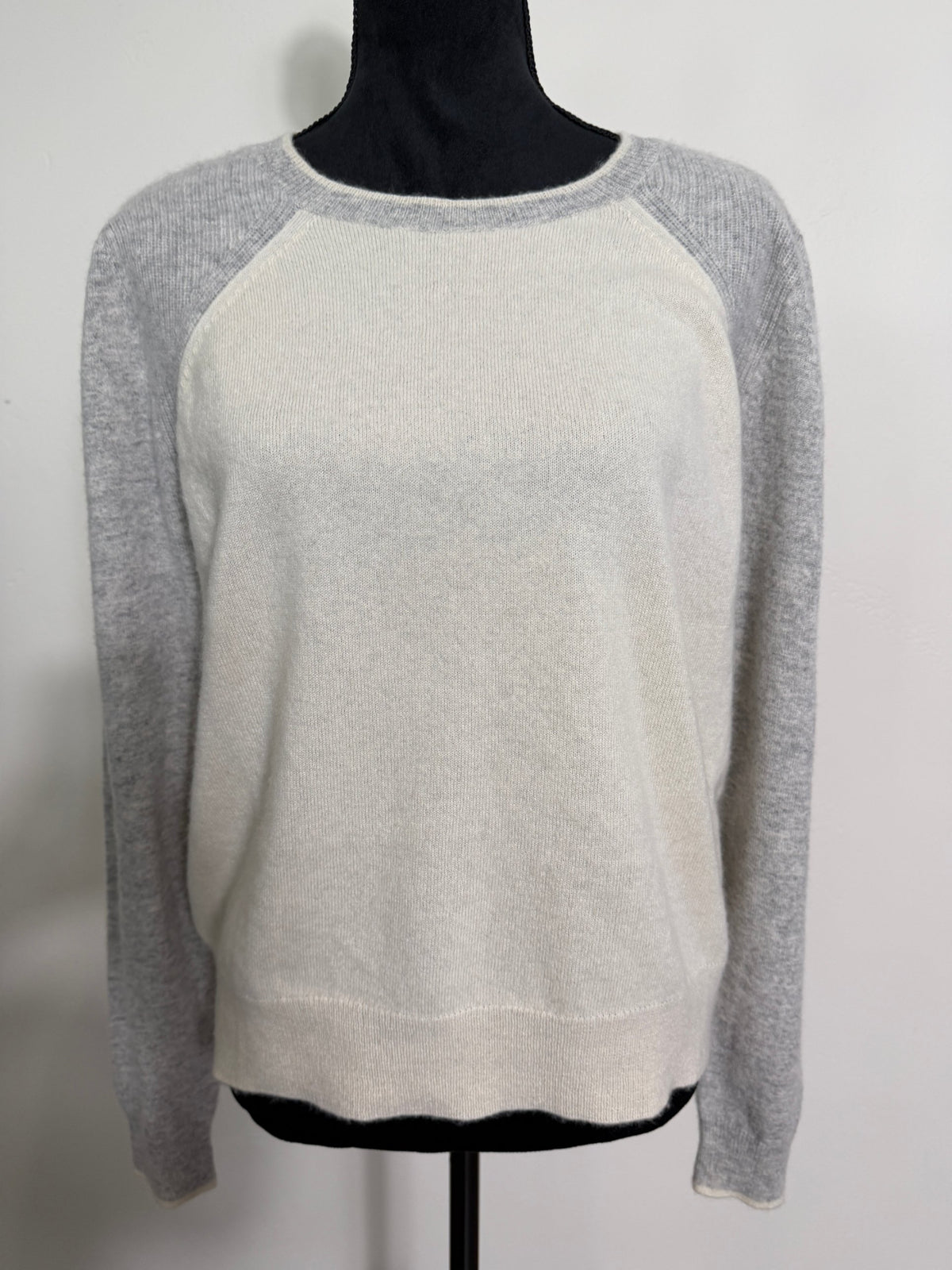 Veronica Beard Albertina Two-Toned Cashmere Sweater