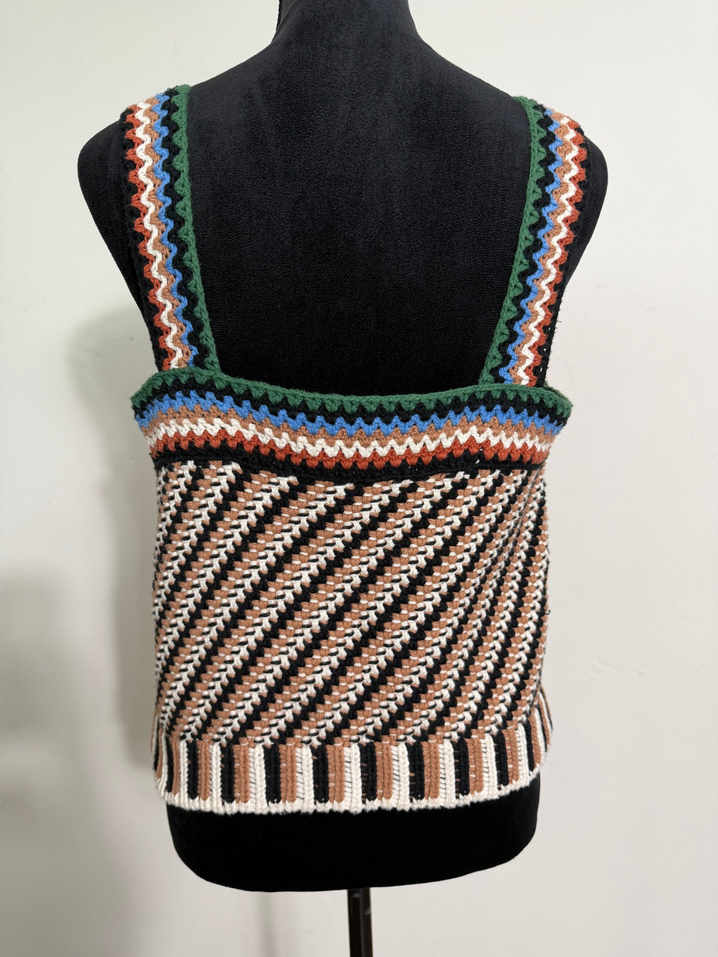Veronica Beard Livina Crochet Tank – Multi Stripe