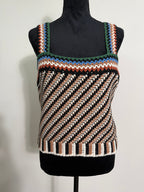 Veronica Beard Livina Crochet Tank – Multi Stripe