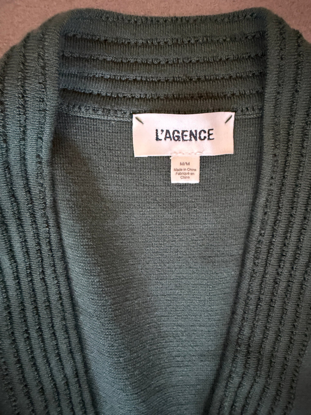 L'AGENCE Kate Knit Mini Dress – Green