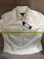 Veronica Beard Tivi Shirt – Ecru