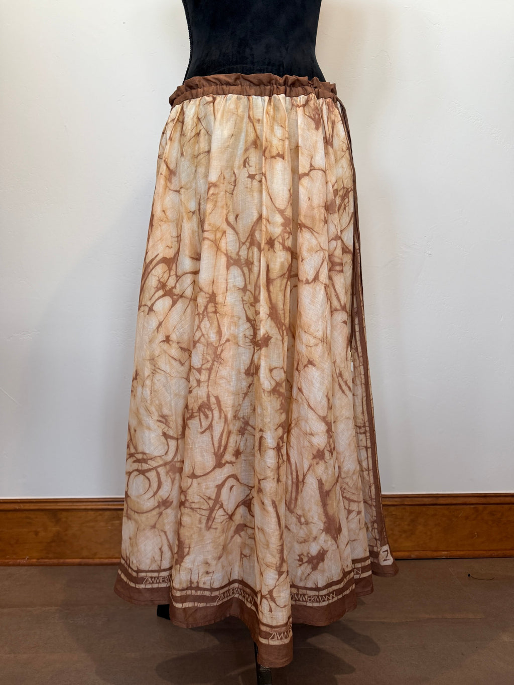 Zimmermann Indra Midi Skirt – Chocolate Tie Dye