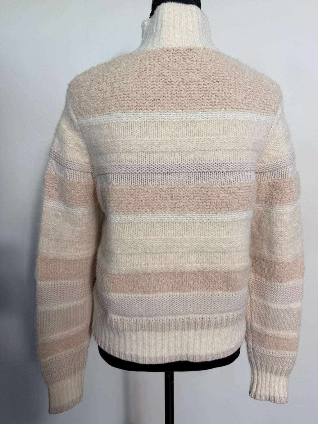 Zimmermann Lyrical Turtleneck Sweater – Cream Stripe