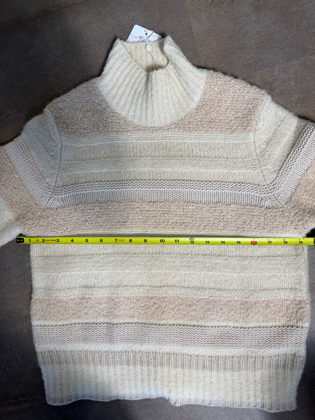 Zimmermann Lyrical Turtleneck Sweater – Cream Stripe