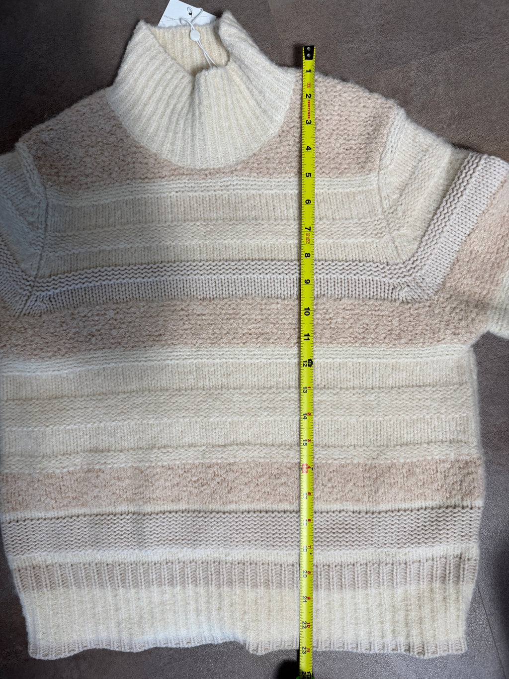 Zimmermann Lyrical Turtleneck Sweater – Cream Stripe