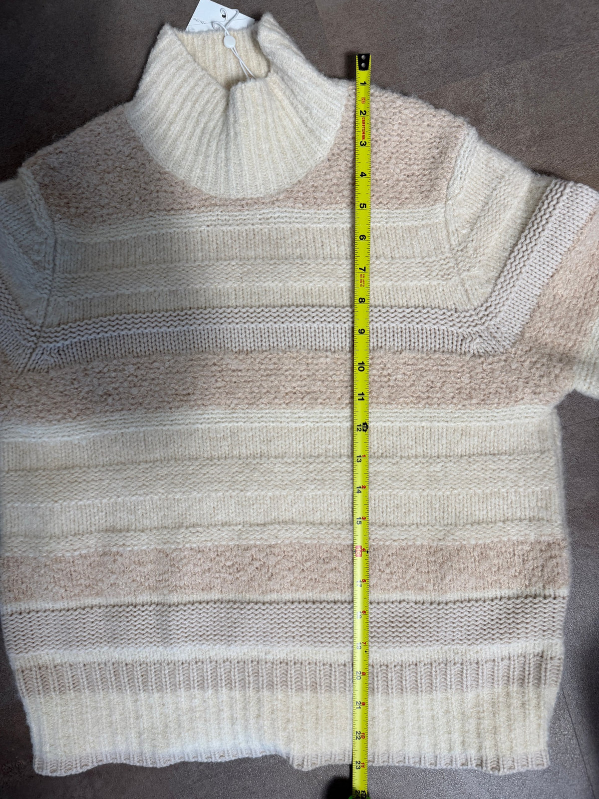 Zimmermann Lyrical Turtleneck Sweater – Cream Stripe