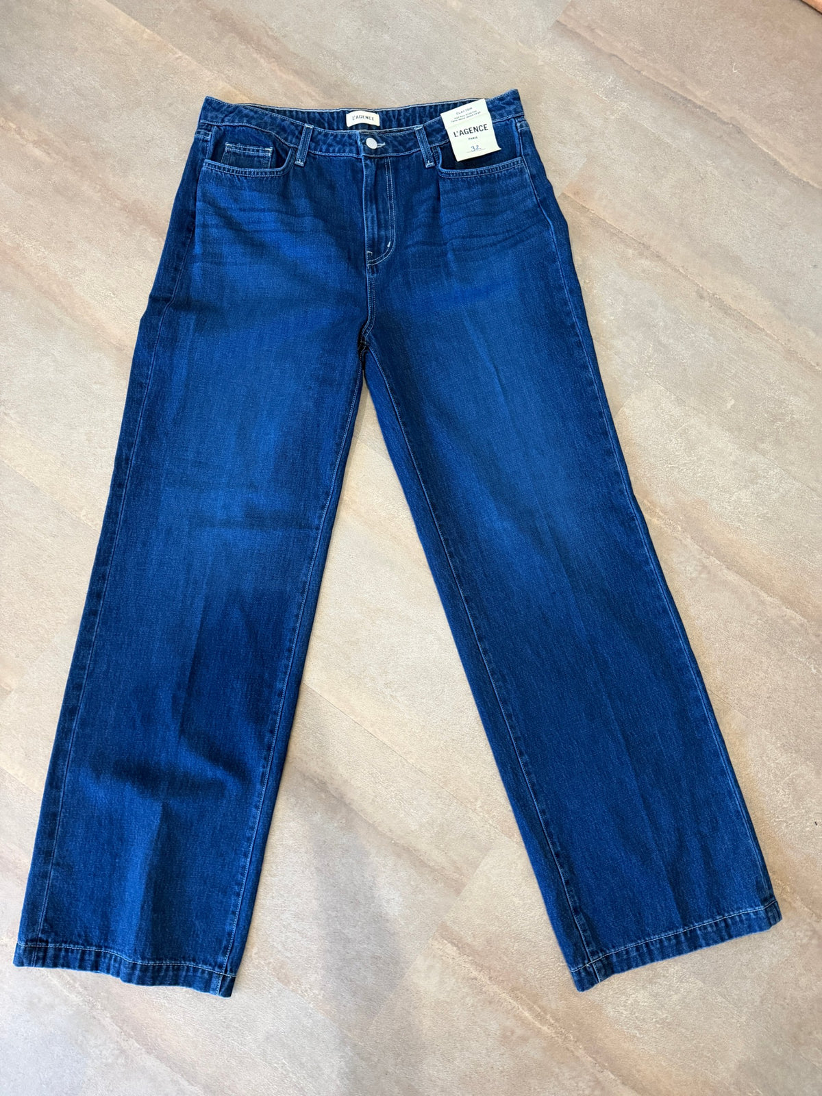 L'AGENCE Clayton High-Rise Wide-Leg Jean – Harlan