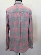 Faherty Button-Down Shirt – Pink / Grey