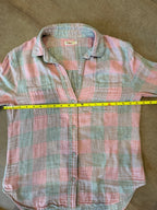 Faherty Button-Down Shirt – Pink / Grey