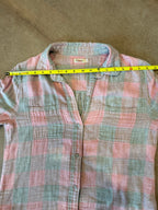 Faherty Button-Down Shirt – Pink / Grey