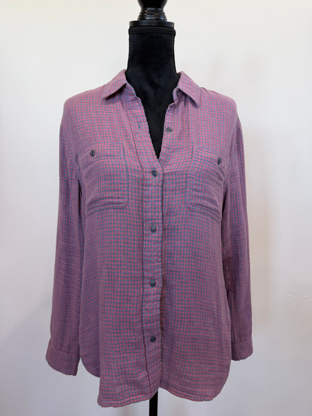 Faherty Button-Down Shirt – Pink / Blue