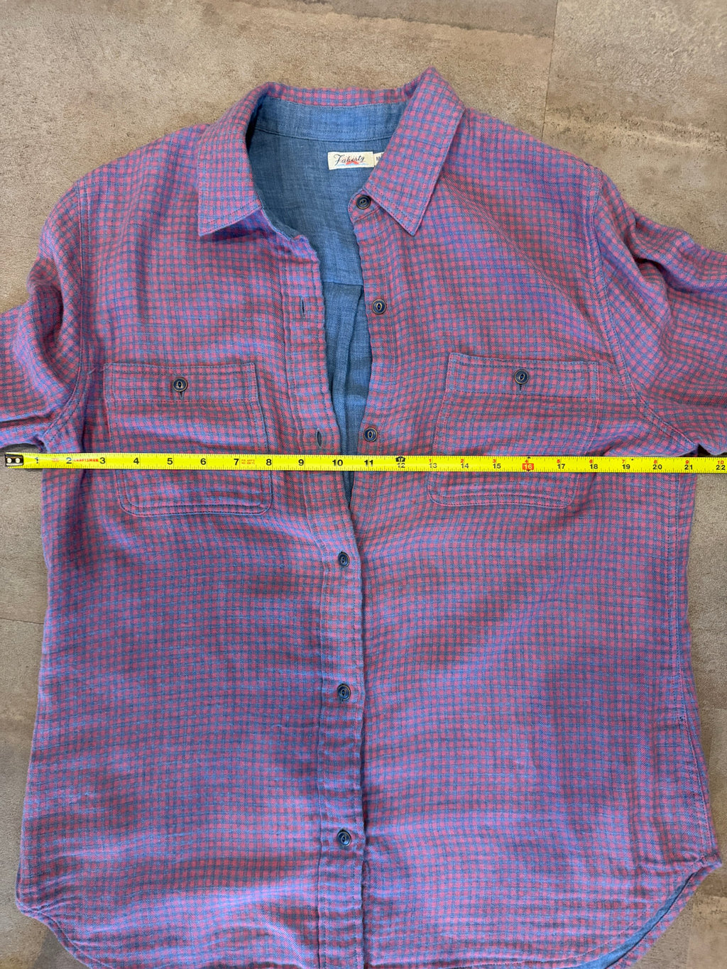 Faherty Button-Down Shirt – Pink / Blue