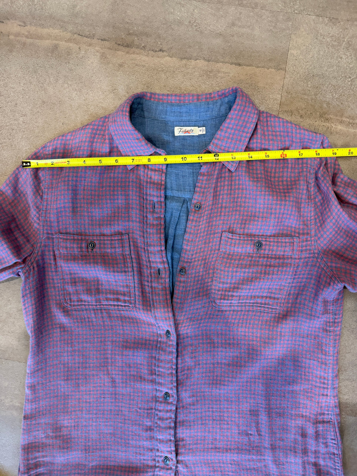 Faherty Button-Down Shirt – Pink / Blue