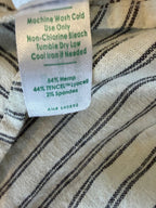 Marine Layer Camila Hemp-Blend Mini Dress – Grey / White Stripe